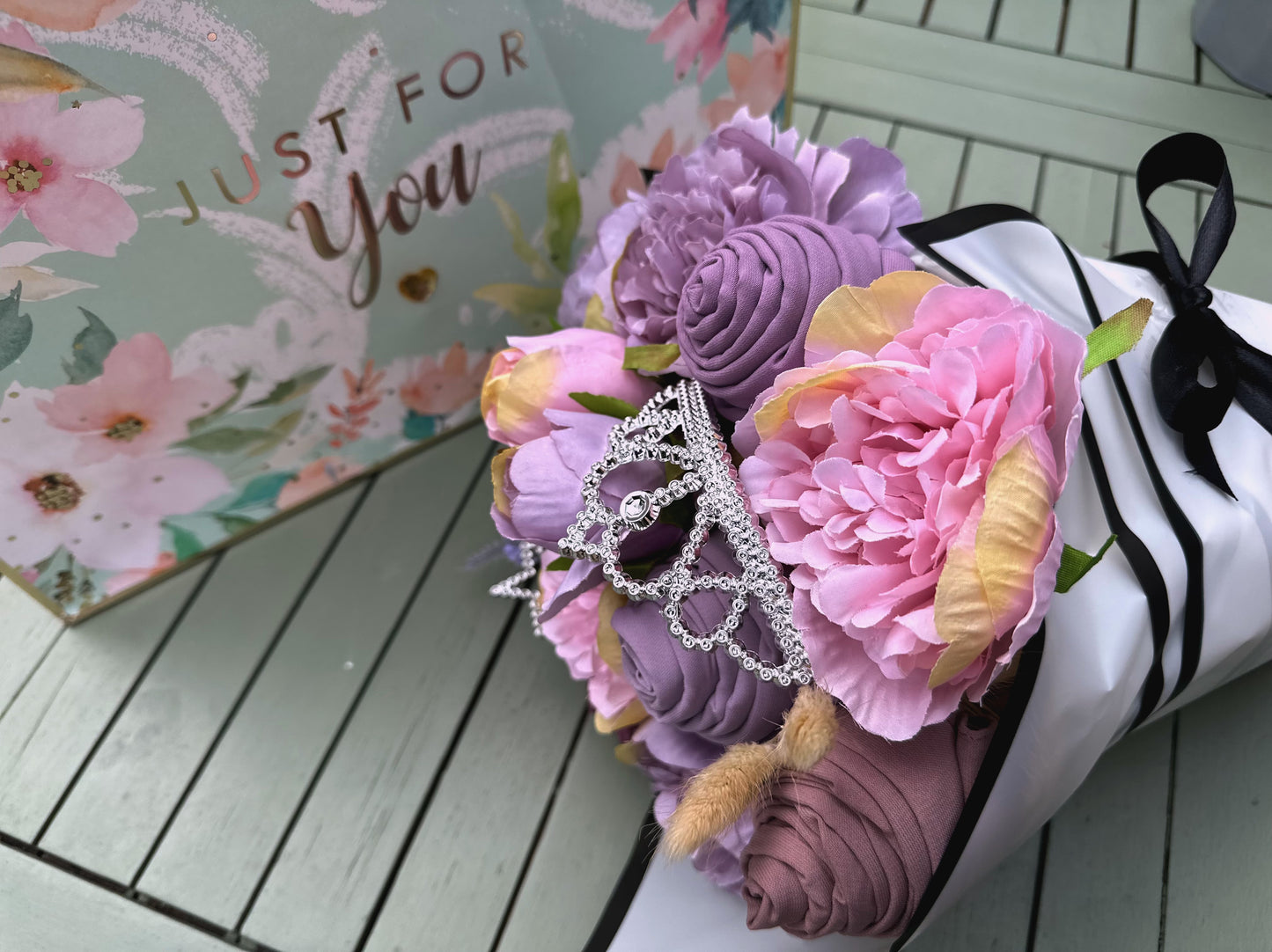 Medina Silk Purple palette Hijabs Bouquet